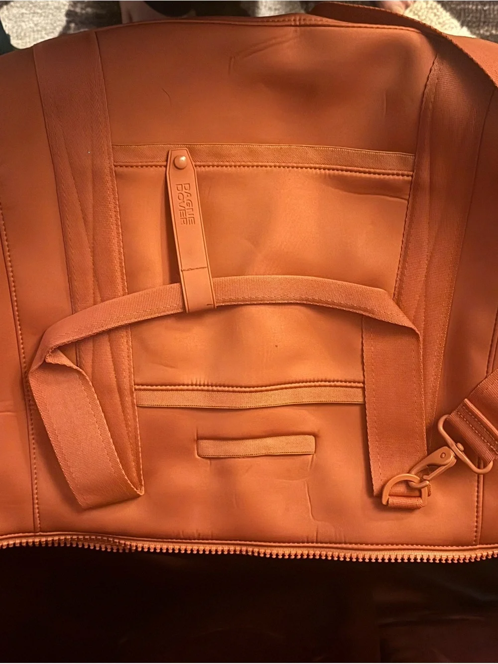 Dagne Dover Orange Travel Tote